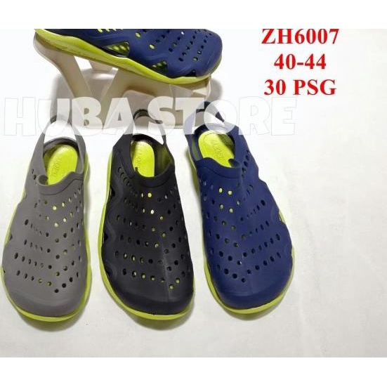 HUBA SEPATU SANDAL PRIA SLIP ON JELLY SEPATU COWOK SLOP KARET ZH6007