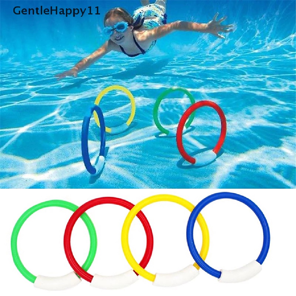 Gentlehappy 4pcs / Set Mainan Ring Diving / Berenang Bawah Air Untuk Anak id