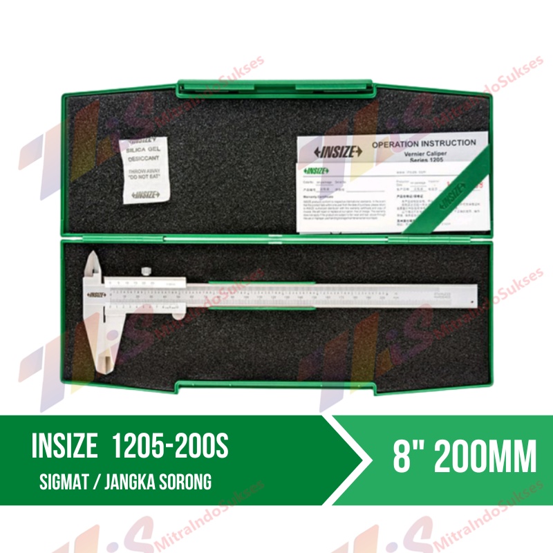 INSIZE 1205-200S Sigmat Digital 8 Inch 200 mm Jangka Sorong Caliper