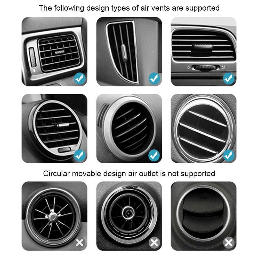 POPULAR Klip Penyangga Dudukan Ponsel Mobil Bracket Ponsel Otomatis Gravitasi Dua-Dalam-Satu