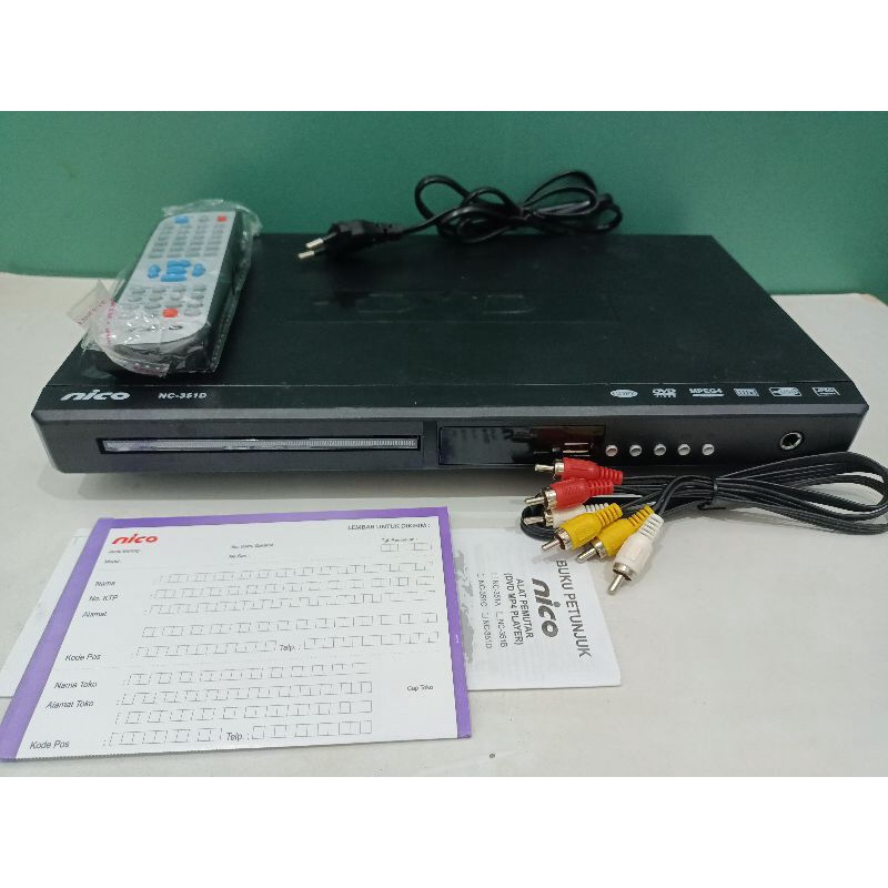 DVD MP4 PLAYER NICO NC 351D BODY PLASTIK