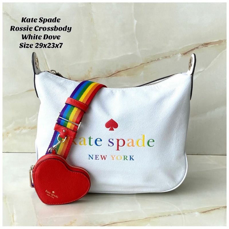 kate spade rossie white dove rainbow crossbody
