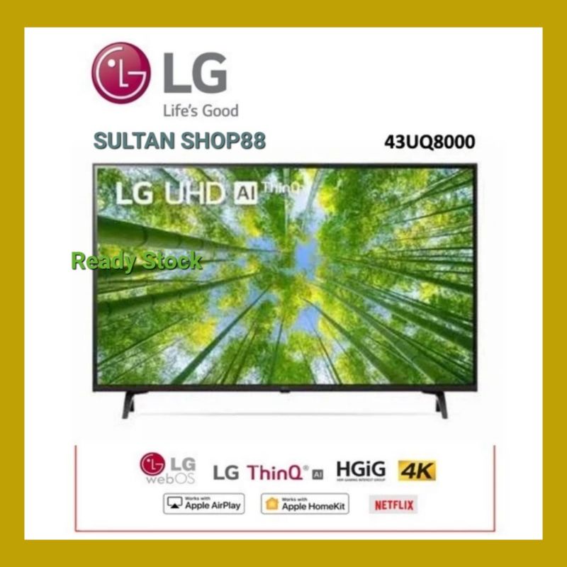 LG LED TV 43UQ8000PSC REAL UHD 4K SMART TV 43 INCH 43UQ8000