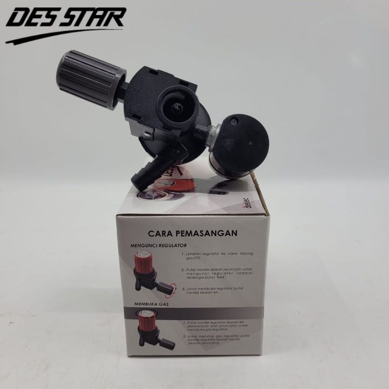 Regulator Gas DESTAR  Des Star DS-U12TM Tekanan Tinggi Meter Non Meter DS-U12T