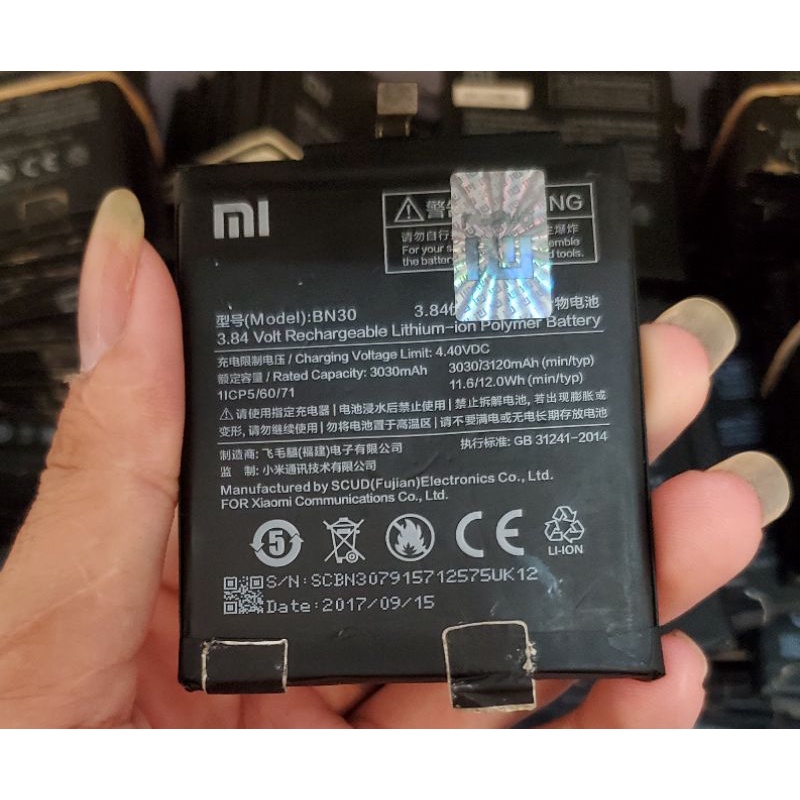 New Batre battery baterai xiaomi bn30 redmi 4a copotan asli murah batre bn30 copotan