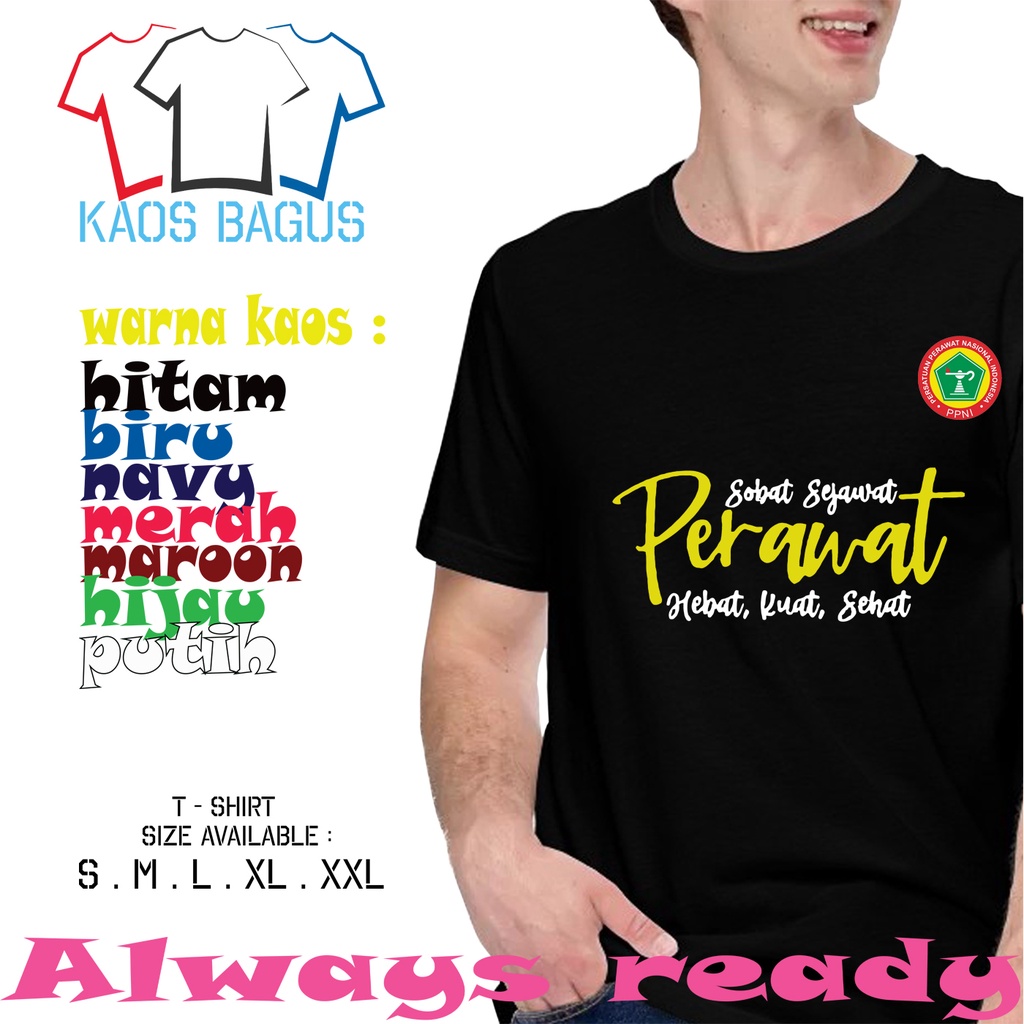 Kaos Baju Perawat Sejawat - Kaos Perawat Indonesia Terbaru