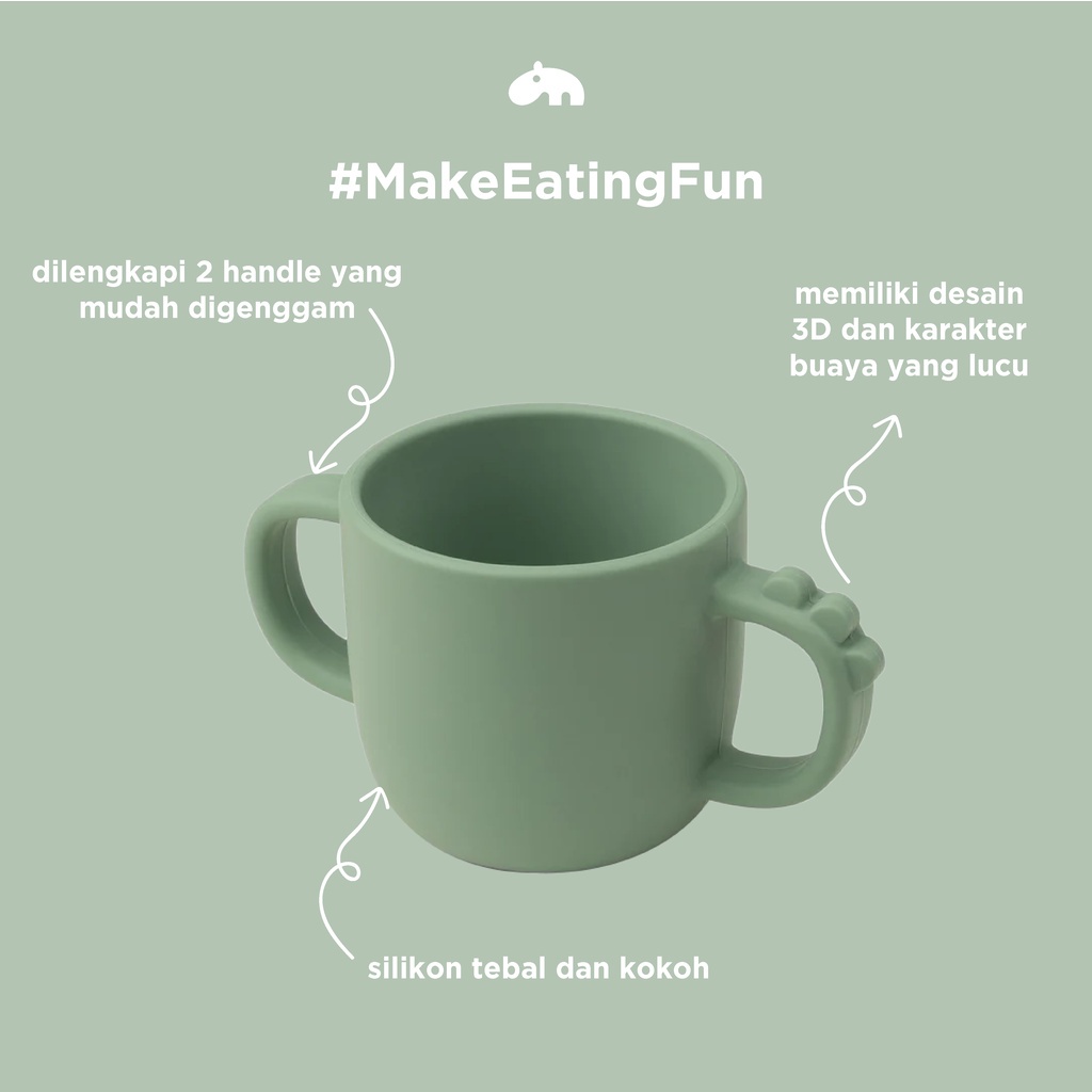 Done by Deer Peekaboo Cup Croco Cangkir Minum Gelas Anak