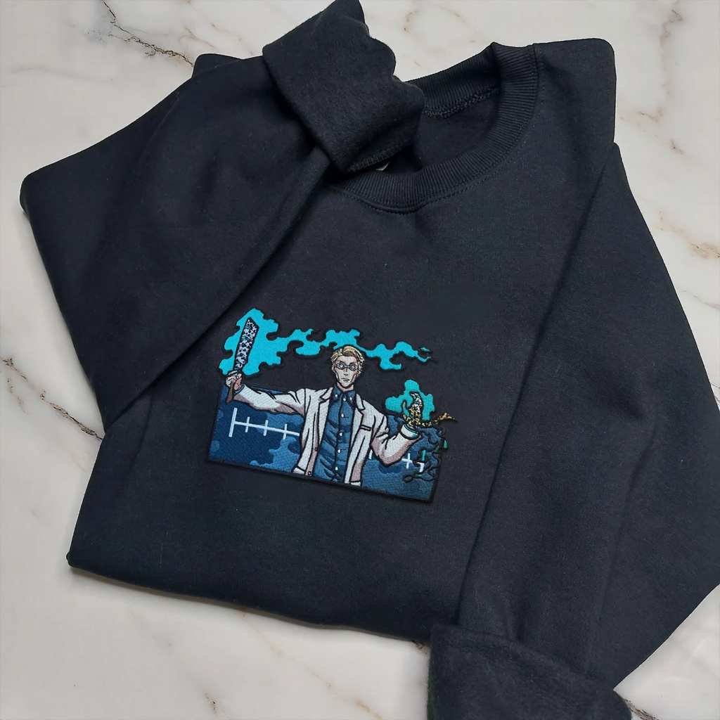 Crewneck Nanami embroidery Anime Manga Jujutsu Kaisen Sweater Bordir Anime Nanami Kento