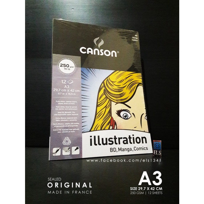 

Canson Illustration BD, Manga, Comics Pad A3