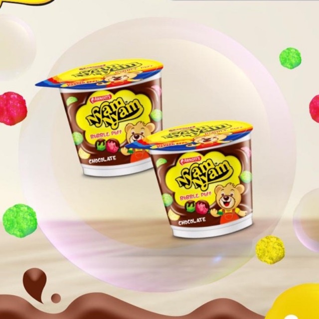 

NYAM NYAM BUBBLE PUFF CHOCOLATE 18GR