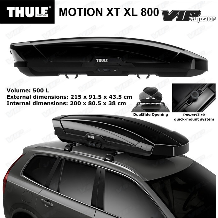 Roofbox Roof Box THULE Original MOTION XT XL 800 Rack Bagasi Atas Mobil