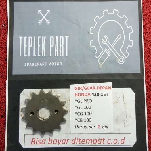 Gear 428/Gear 15t/Gear Depan Gl Gl Pro Gl 100 Cb 100