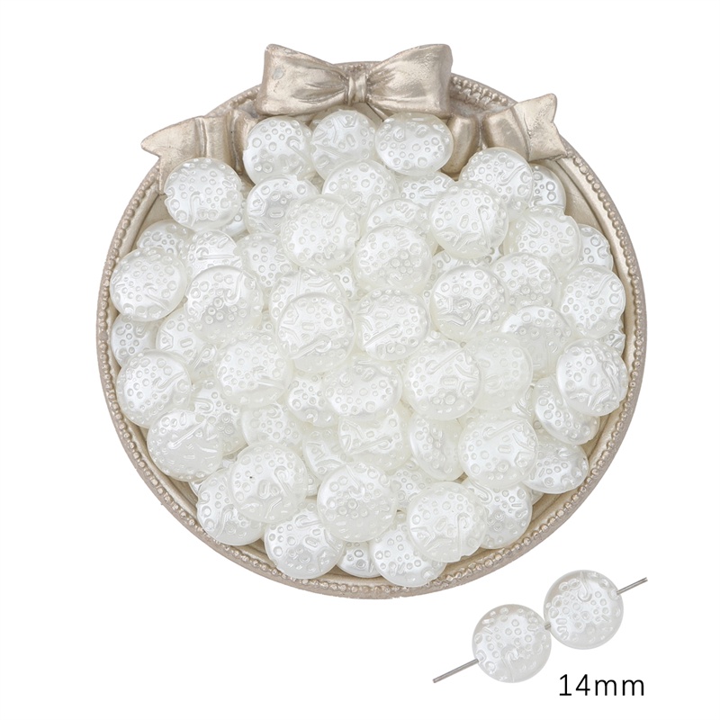 Mutiara Multi Bentuk Bahan ABS Warna Putih Untuk Membuat Perhiasan DIY