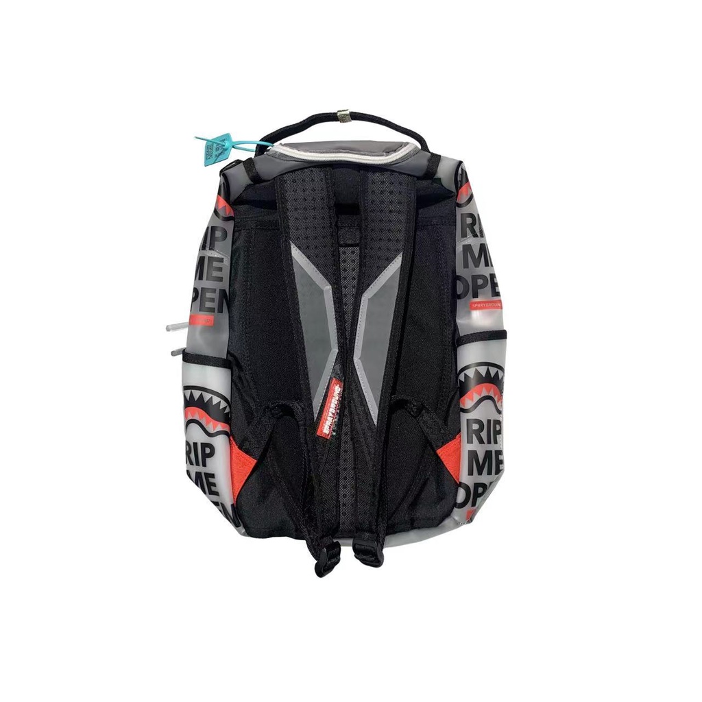 ▨SPRAYGROUND spoof tide merek sistem hiu transparan siswa SG tas ransel komputer tas sekolah berkapasitas besar