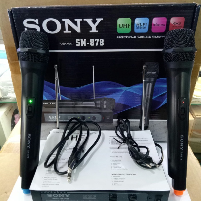 Microphone wireless sony SN 87 Mic Tanpa Kabel