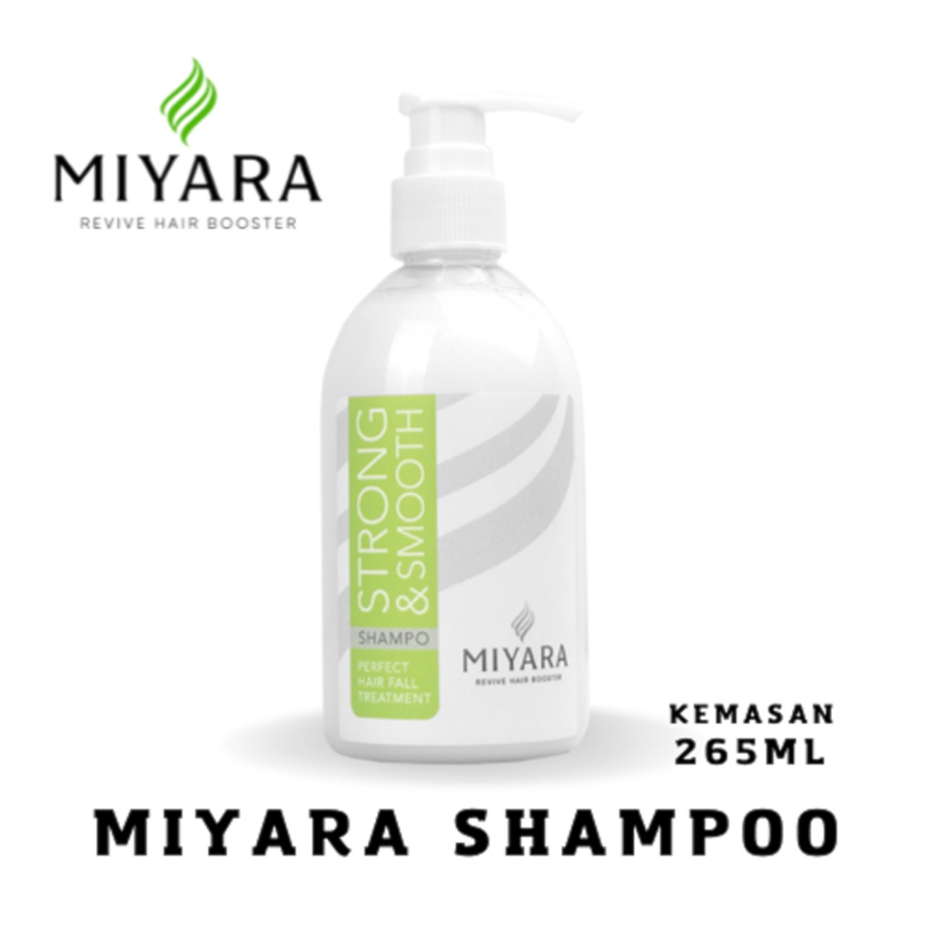 Miyara Shampoo Strong and Smooth Perfect Hair Fall Treatment Shampo Perawatan Penumbuh Rambut Rontok Botak Alami Masa Kini Anti Ketombe Bpom 250 ML