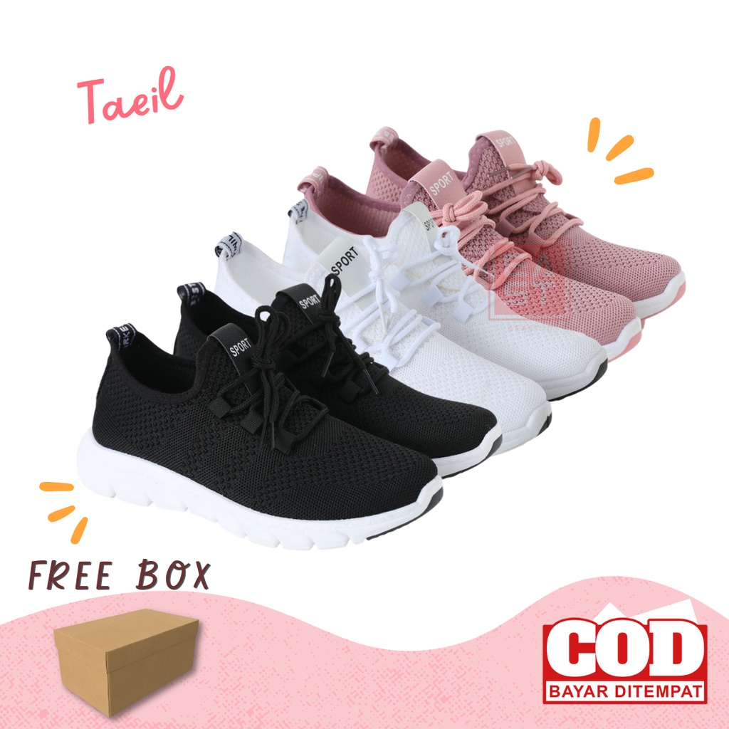 Sepatu Taeil Sneakers Kanvas Wanita Casual Import Sport Shoes Original