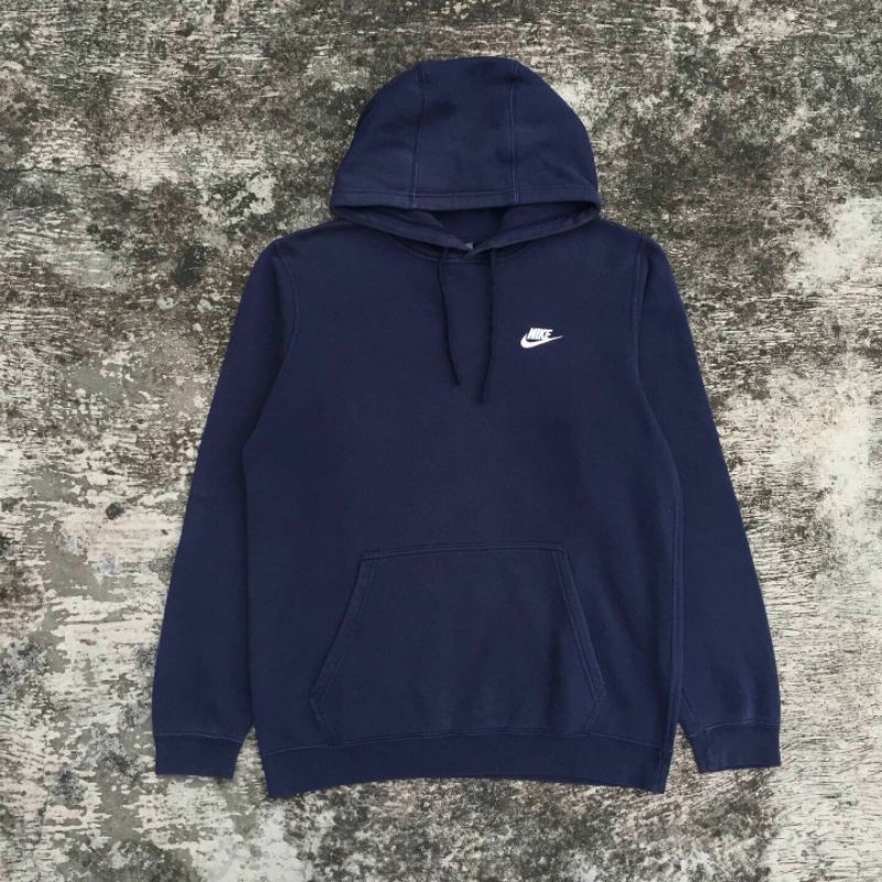 hoodie nike club second bekas navy