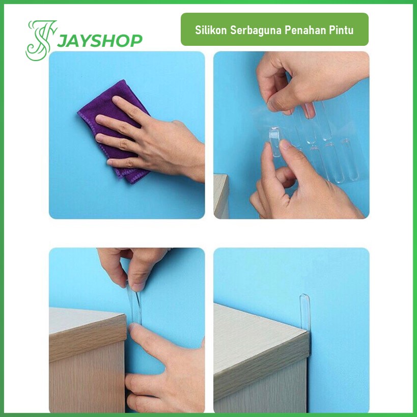 Penahan Pintu Silicone Ganjalan Pengaman Pintu Pelindung Dinding Silikon Serbaguna