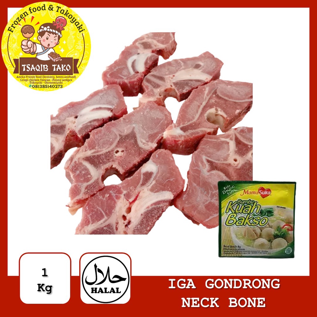 

PROMO Iga Gondrong Sapi | Beef Neck Bone AUS | Tulang Leher Berdaging