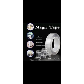 Tape Magic Double Tape 2 Sisi kuat Multifungsi 1 dan 3meter