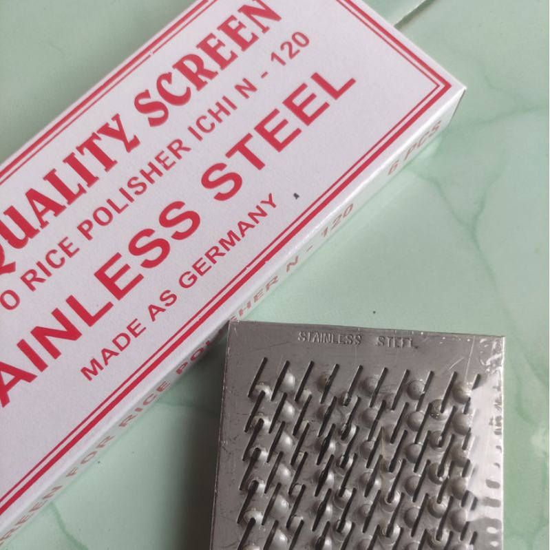 saringan sarangan screen padi N120 (STAINLESS) satu set isi 6 biji
