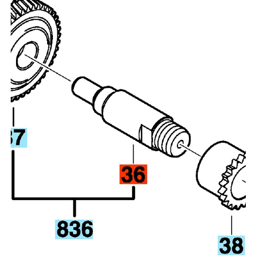 Bosch Drilling Spindle GSB 13 RE 2609110441 Spare Part Original