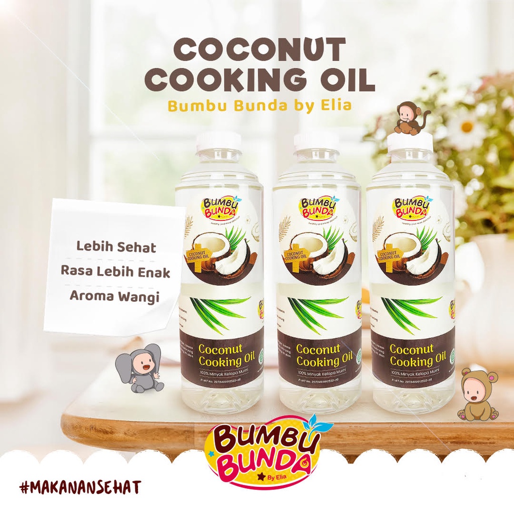 Bumbu Bunda Elia Coconut Cooking Oil / Minyak MPASI / BB Booster MPASI / CCO / VCO / Lemak MPASI / Minyak Bayi