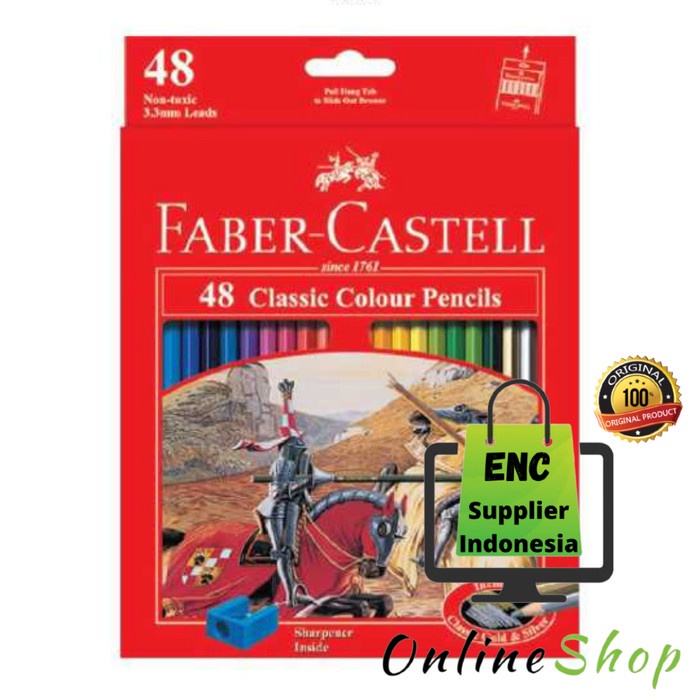 

Stas Pensil Faber Castell 48 Warna Fabercastell Classic