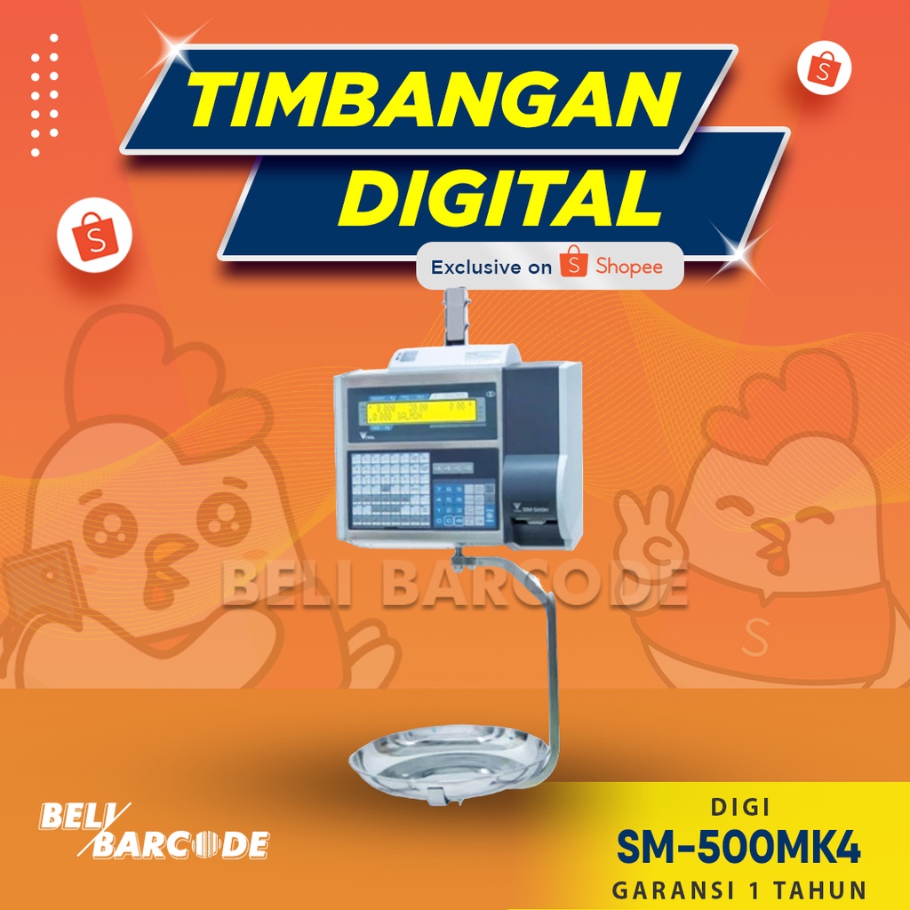 Timbangan Digital Digi SM-500 MK4 Print Label Barang SM500MK4