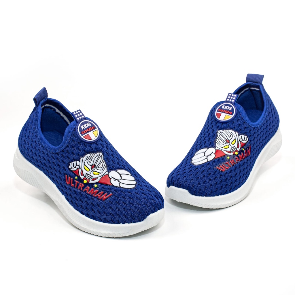 Sneakers Slip On Anak Anak Tanggung Tanpa Tali Motif Ultraman E102