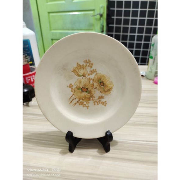 Piring Sango Keramik Bunga Kuno Jadul Antik