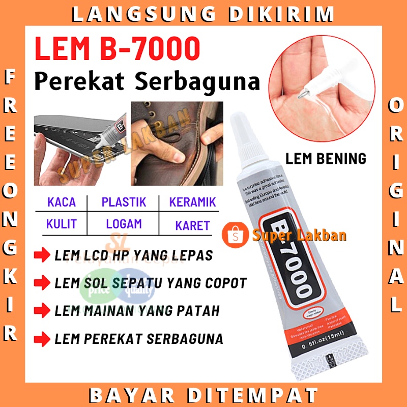 Lem LCD Layar Hp Serba Guna B-7000 50ml Multi Purpose Adhesives