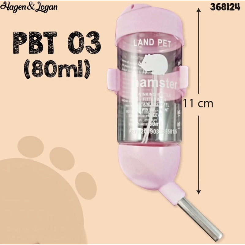 Hagen &amp; Logan PBT #03 Tempat Minum Hewan 80ml
