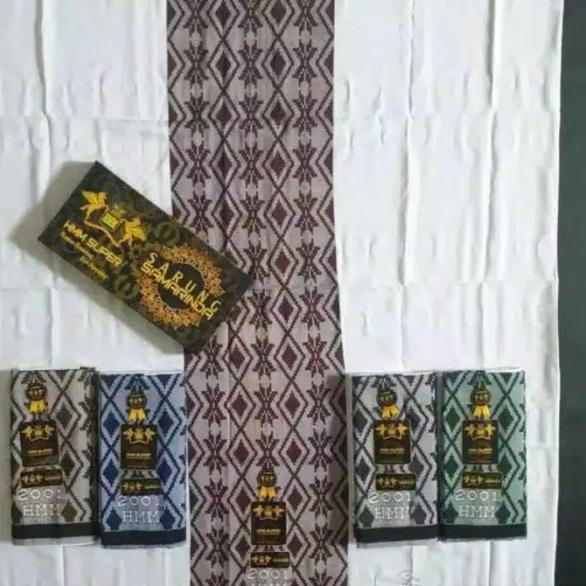 SARUNG SAMARINDA HMM POLOS PUTIH