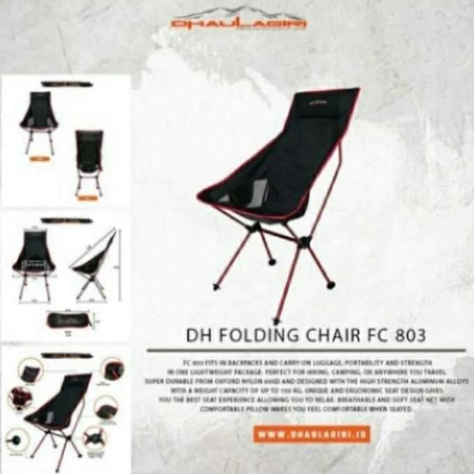 Kursi Lipat Dhaulagiri FC 803 Folding Chair Ultralight stock ready