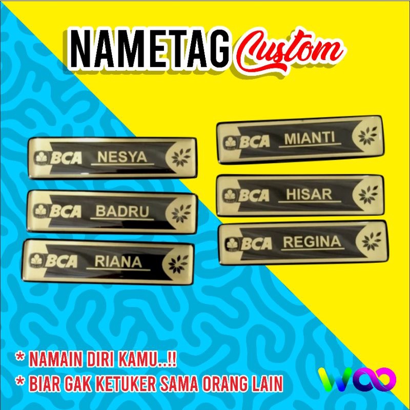 

Name Tag Akrilik Custom