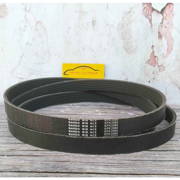 BANDO VAN BELT 6PK 2080 RIB BELT TALI KIPAS 6PK-2080 FAN BELT ALUR