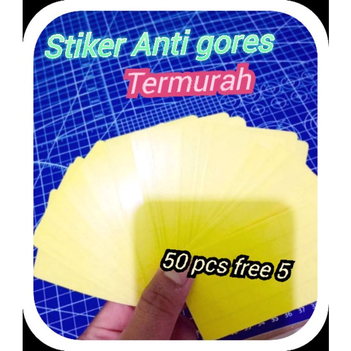 

50pcs+5 Stiker Anti gores KTP,SIM,NPWP,BPJS&,id card