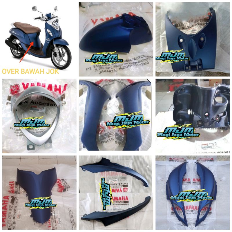 FULL BODY HALUS YAMAHA FINO GRANDE 125 BIRU DOFF 2020-2021 ORIGINAL YAMAHA