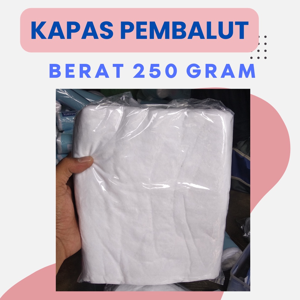 KAPAS GULUNG Kapas Putih Pembalut Medis Mutiara 250 Gram | Bayar di Tempat