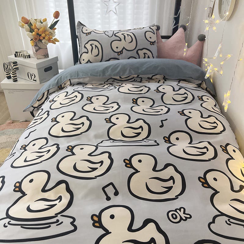 PROMO!! Bedcover Lucu Tanpa busa Motif Lucu Seprei Polyester 120x200CM Tebal Premium