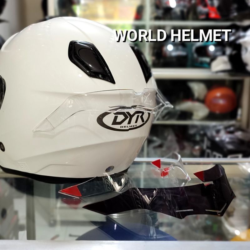 spoiler helm DYR Osaka cocok juga di aplikasikan ke KYT Kyoto..