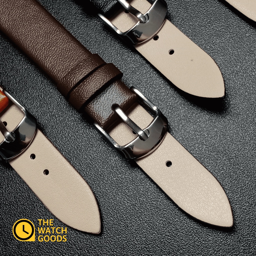 [PREMIUM QUALITY] Leather Watch Strap Time King 16mm 18mm 20mm 22mm 24mm | Tali Jam Tangan Kulit Grade A