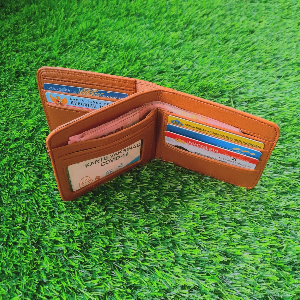 Dompet Pendek Pria Lipat Pendek 3 Ruang Extra Slot Kartu