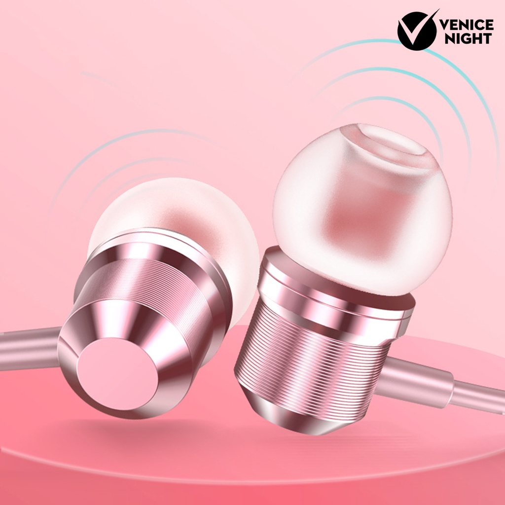 (VNEP) (Berkabel) ic 3.5mm In-ear Heavy Bass Stereo Sport Earphone dengan Mikrofon