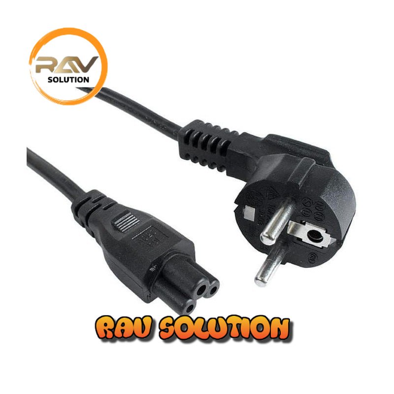 Kabel Power Laptop komputer 3 Pin EU Standard 1.8 meters  - RAV SOLUTION