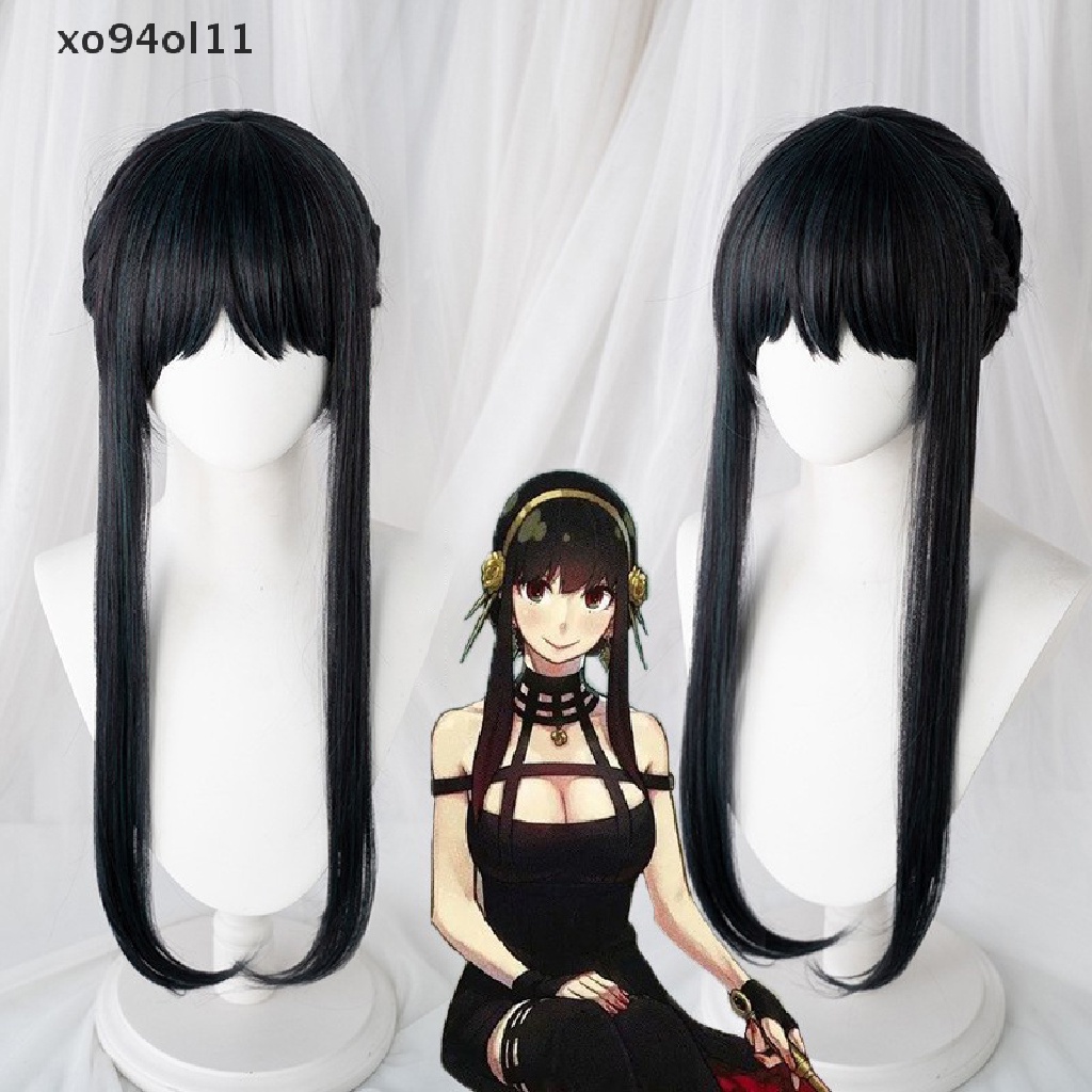 Rambut Palsu Panjang Warna Hitam Bahan Sintetis Tahan Panas Untuk Cosplay Halloween