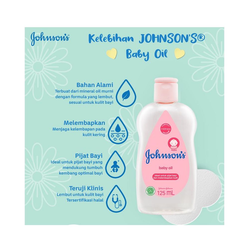 ✅MZ✅ JOHNSON'S Baby Oil 125ml