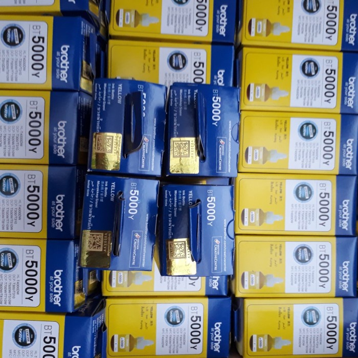 

Tinta Brother Bt D60Bk Bt5000 1 Set 4 Warna